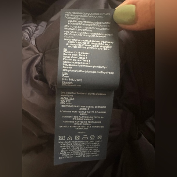 Herno A-Shape Down Jacket In Satin.  Color “New Blue”. Size 52. $1080 - Picture 14 of 16